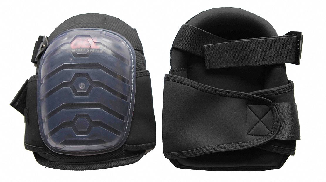 Knee Pads, Swivel, Gel, 1 Sz Fits All, 1PR