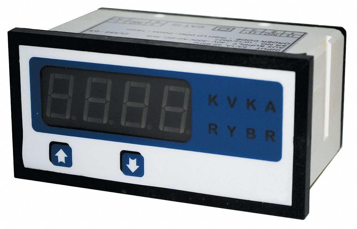 1/8 Din Multi-Panel Meter DC Amps