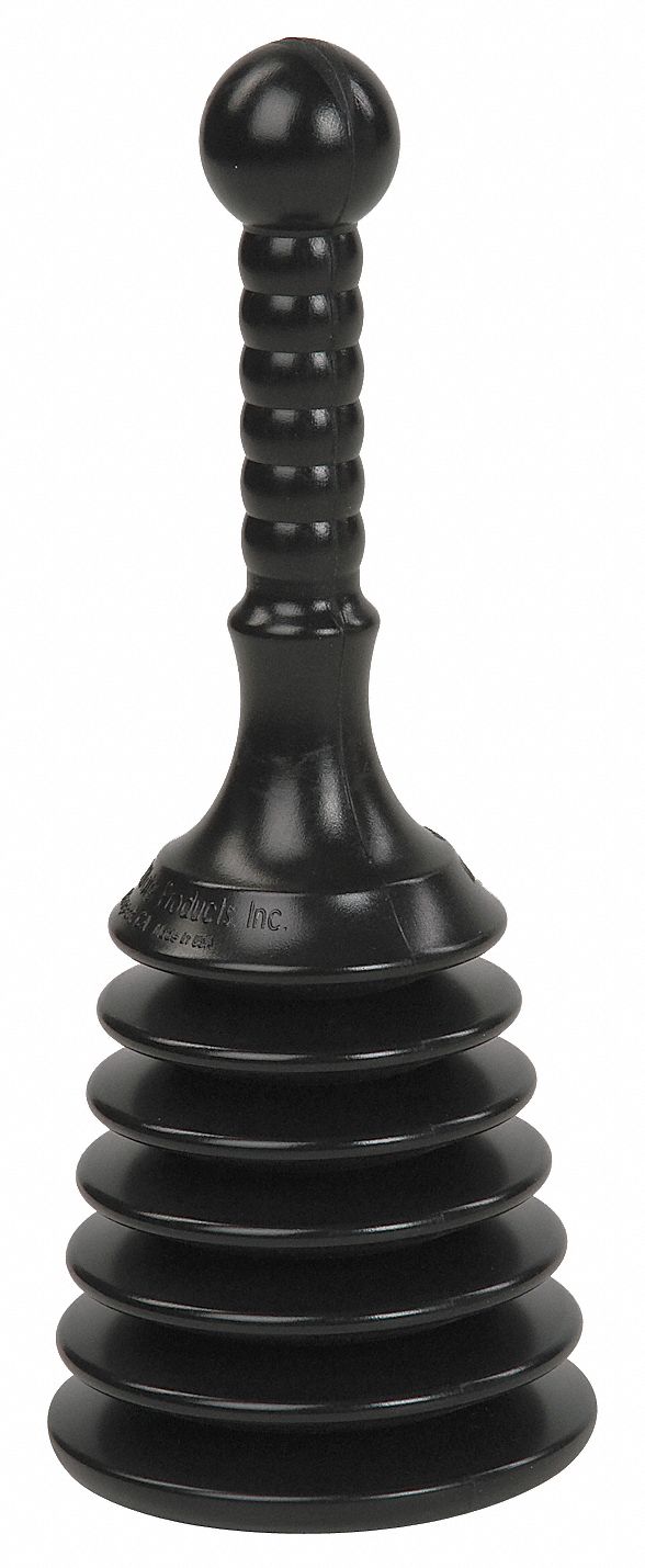 Bellows Plunger, Polyethylene, CupSize5In.