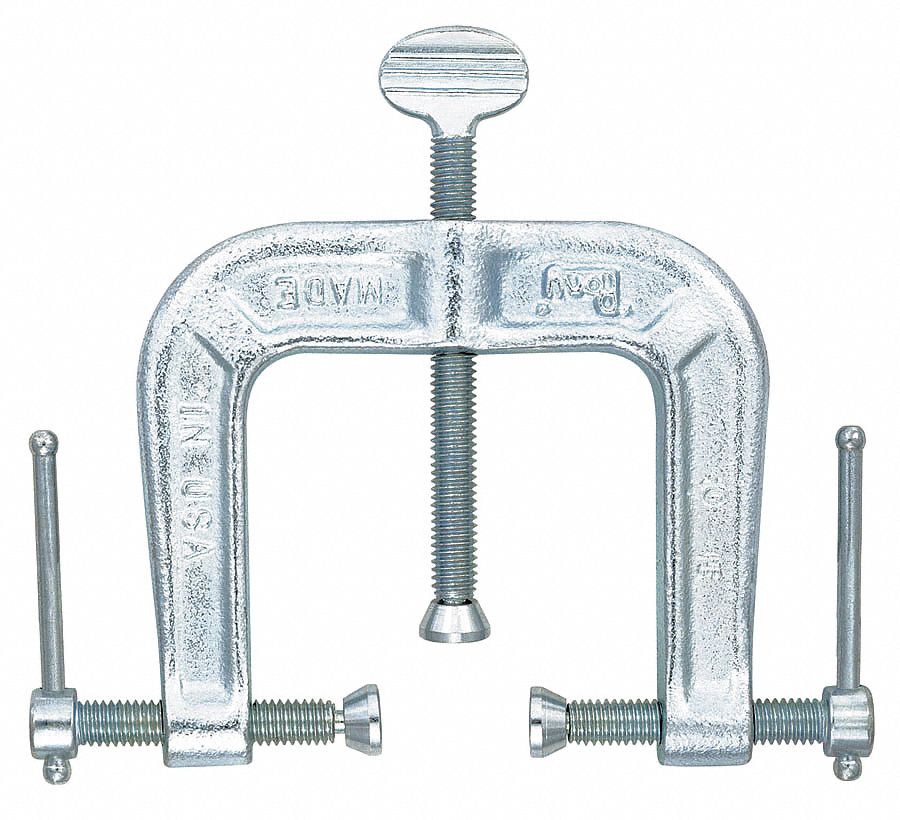C-Clamp, 3-Way, Edging, 2-1/2 In