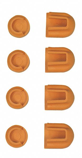 Clamp Pads, 1 In x 3/4 In, Pk 4