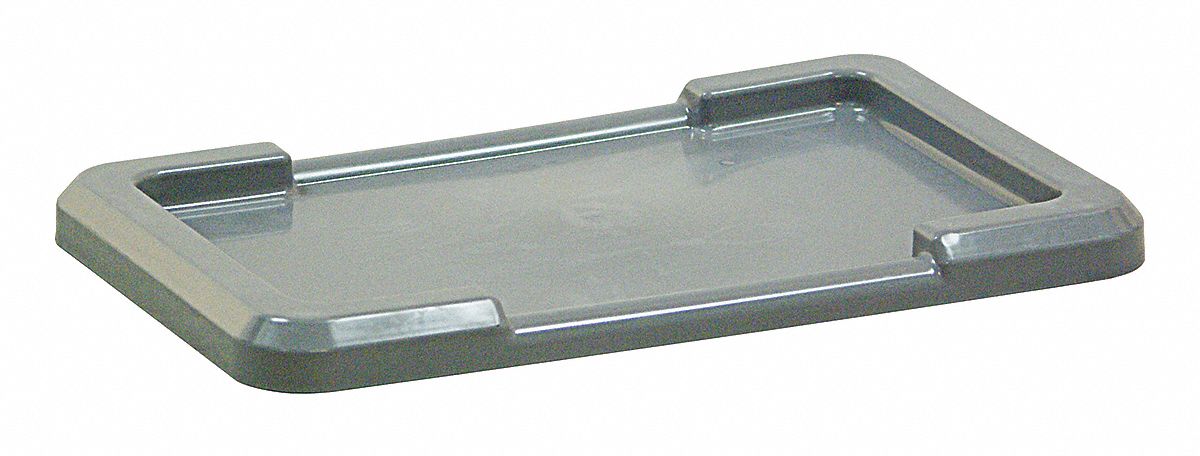 Bin Lid, Gray, Use With 12G973