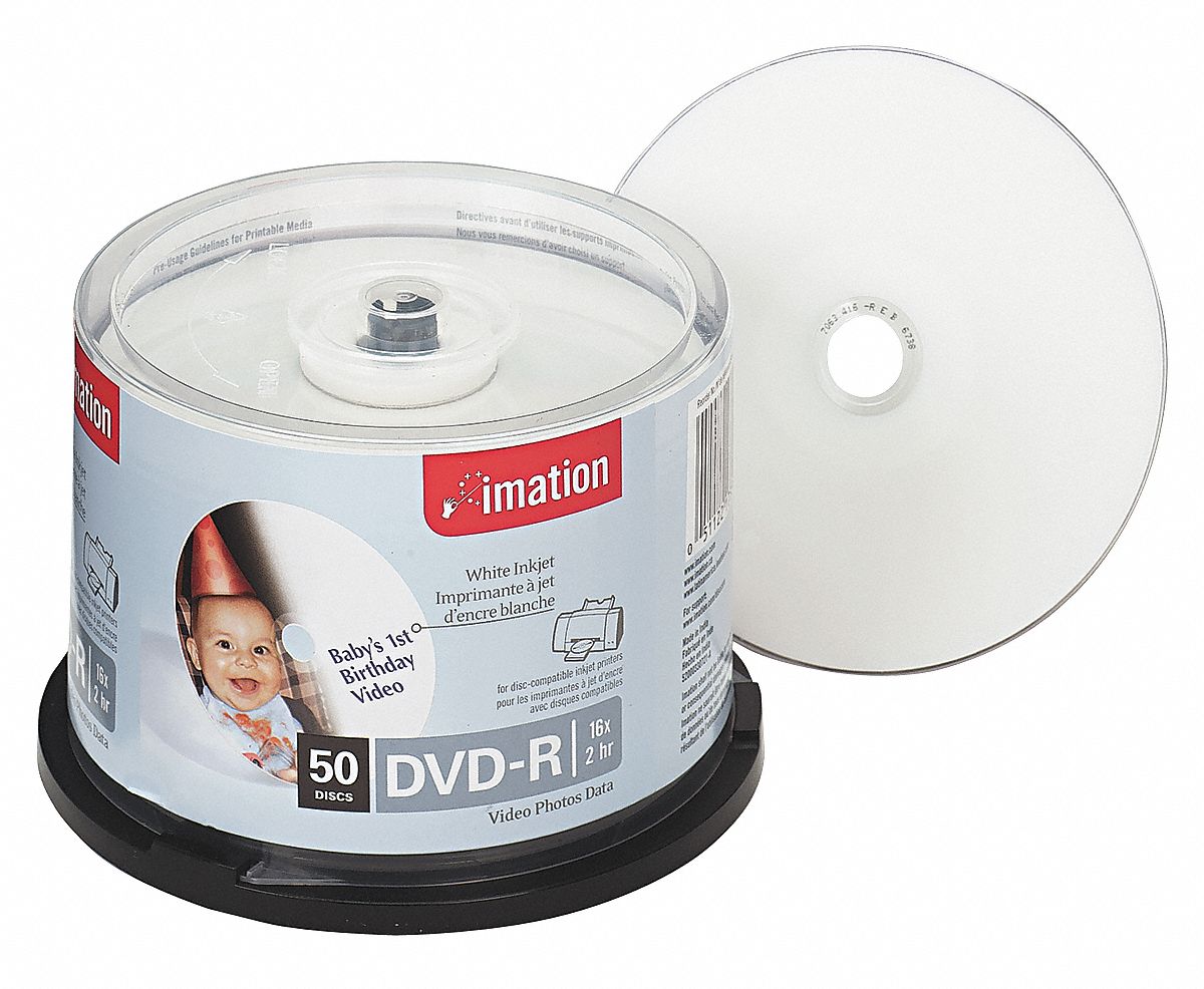 DVD-R Disc, 4.70 GB, 120 min, 16x, PK 50