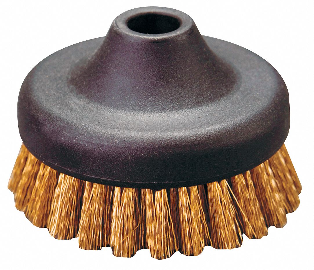 Large Circular Bronze Brush