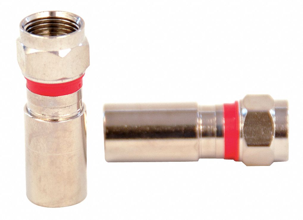 Coupler, Cable, F-Type/Male, RG6, PK10