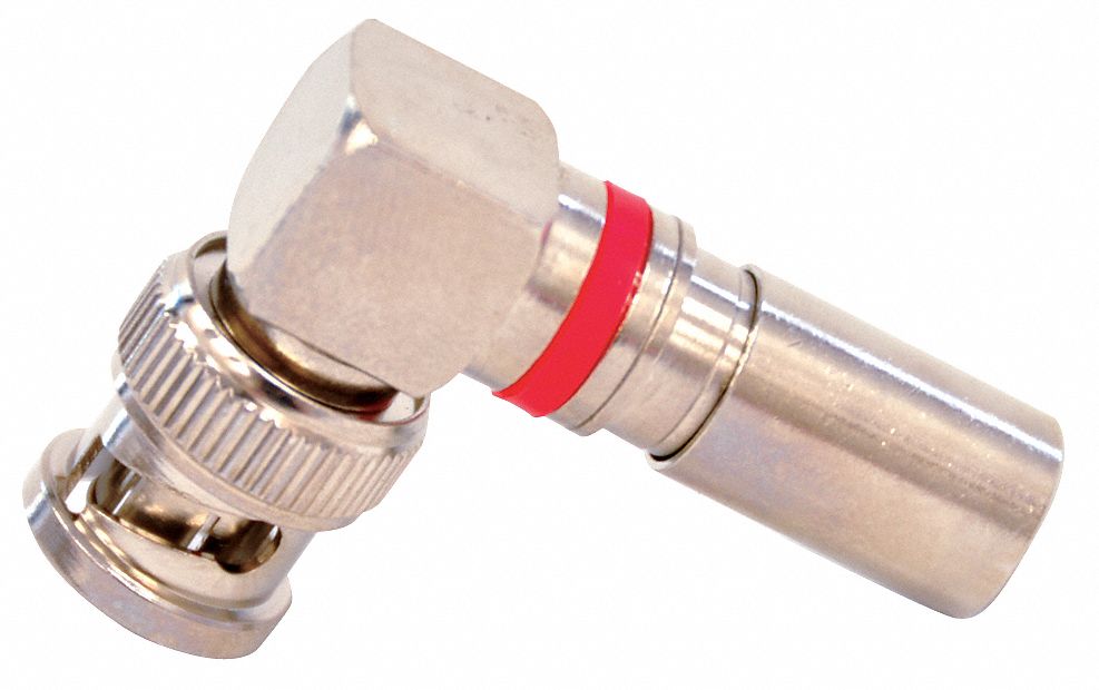 Cable Coupler, BNC/Male, RG59 Coax, PK 10