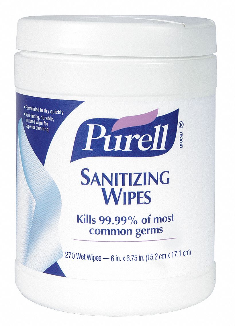 Hand Sanitizing Wipes, White, PK 270