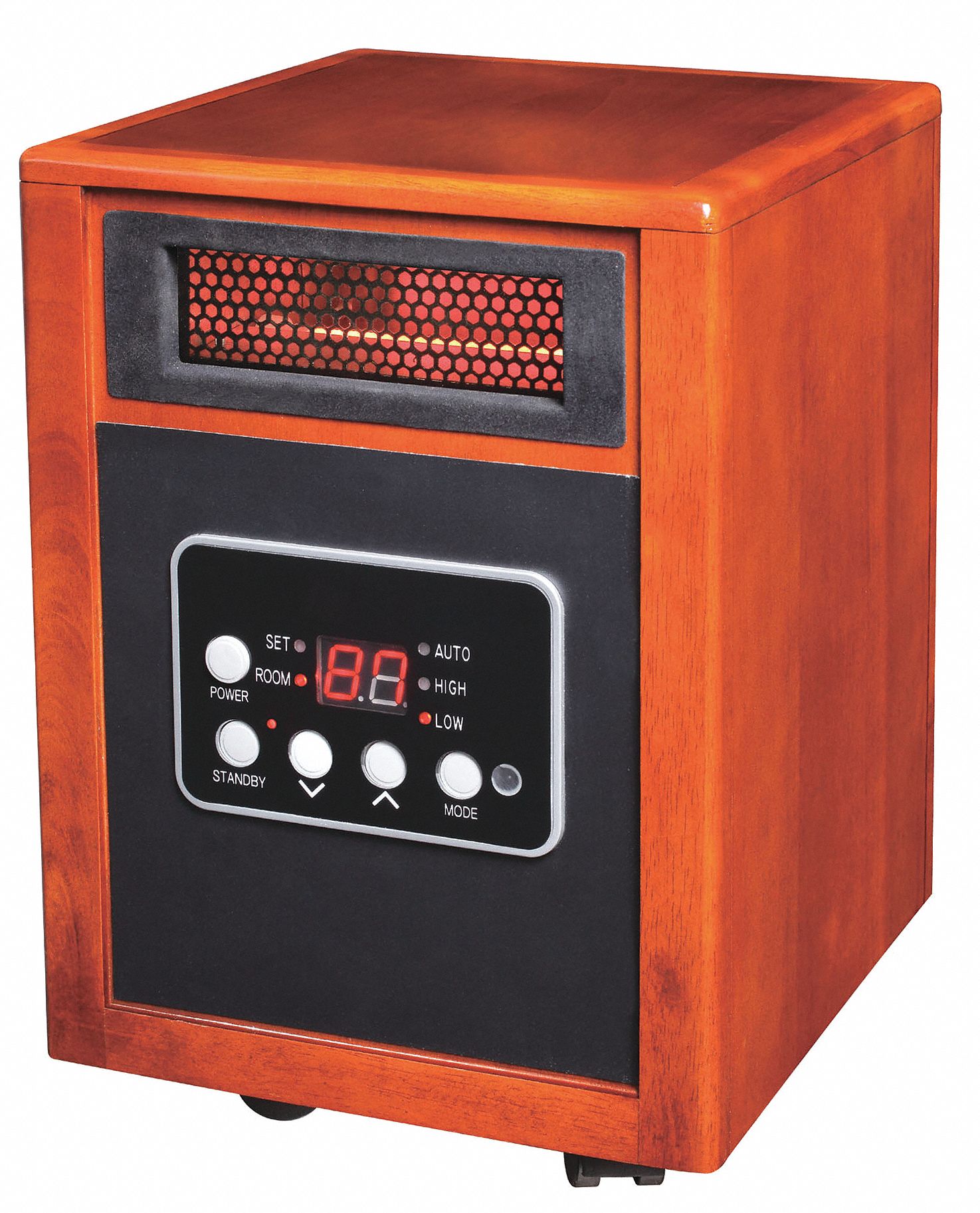 Electric Wooden Box Htr, Fan Forced, 120V