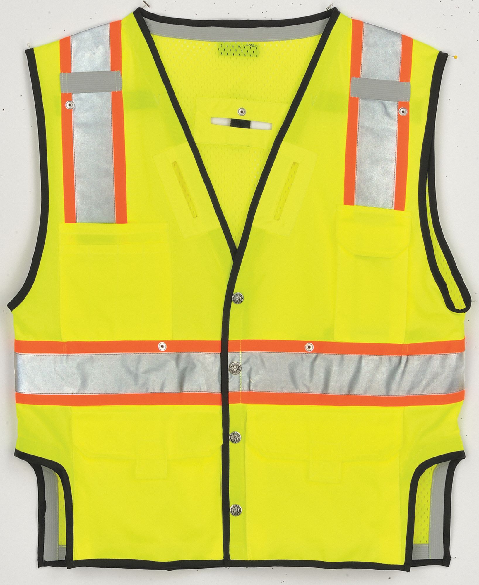 Fall Protection Vest, 2XL/3XL, Lime