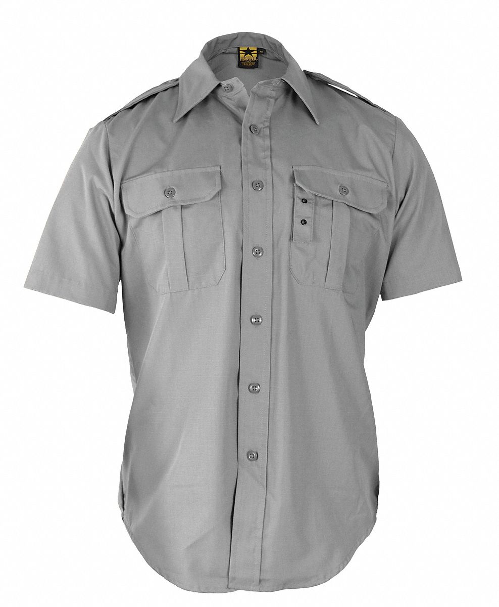 Tactical Shirt, Gray, Size L Reg