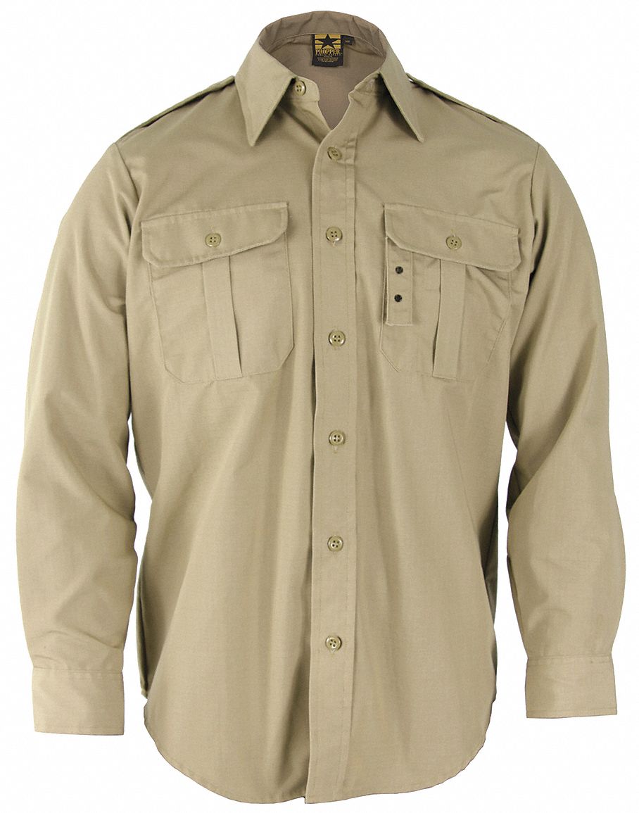 Tactical Shirt, Khaki, Size XL Long