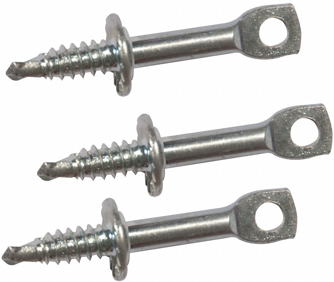 Eye Lag Screw, 1/4 Thread, For Metal, Pk 50