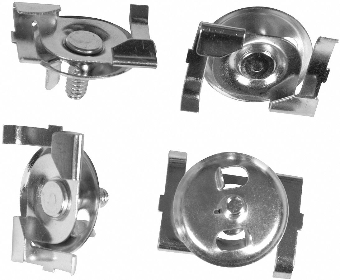 Ceiling Tile Mounting Clips, 1 In, Pk 4