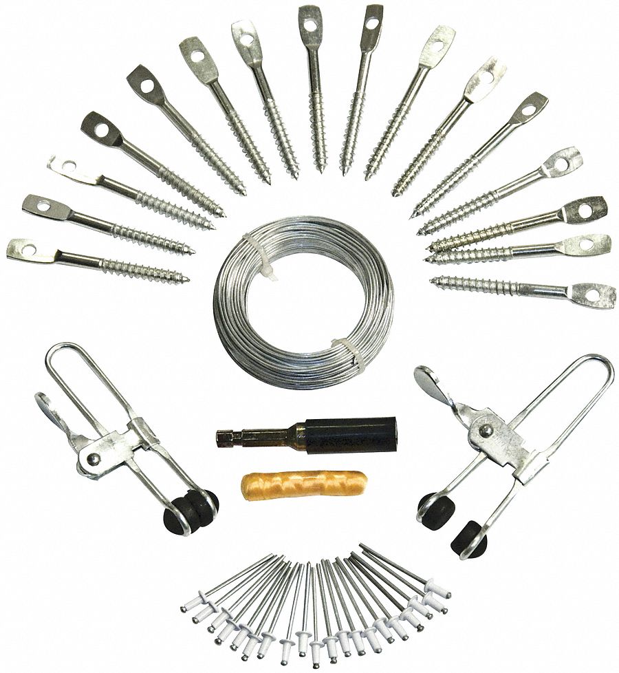 Ceiling Grid Install Kit, 42 Pc, 7 Parts