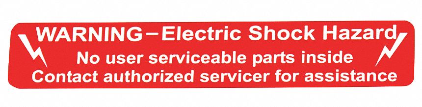 Label, 4 In. H, 4-1/8 In. W, PK 100