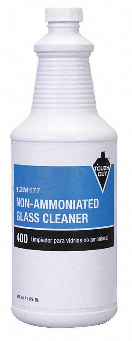 Glass Cleaner, 1 qt., Blue