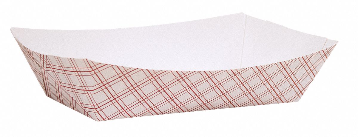 Disposable Food Tray, 1/2 lb, Red, PK 1000