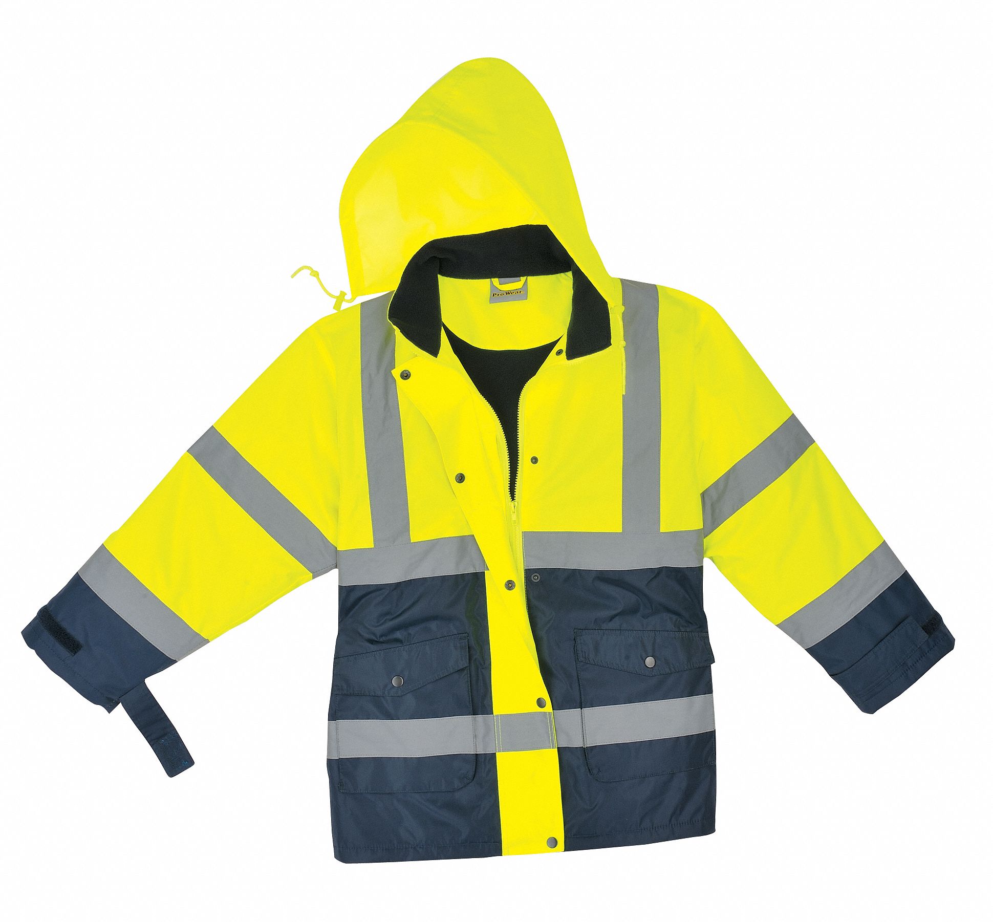 Ladies Jacket, Hi-Vis, XL, Ylw/Nvy