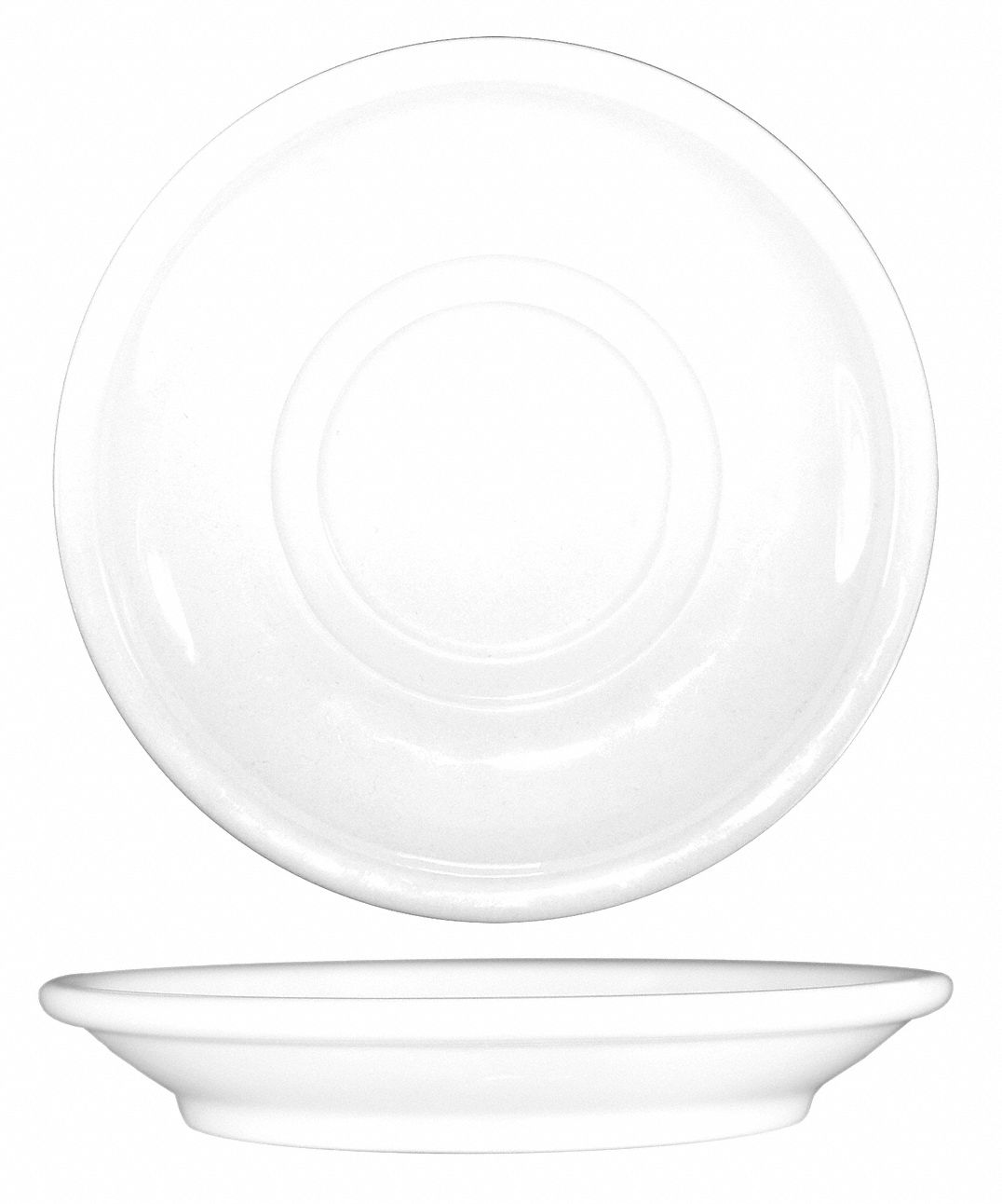 Saucer, 5-1/2 In. Dia, European Wht, PK 36