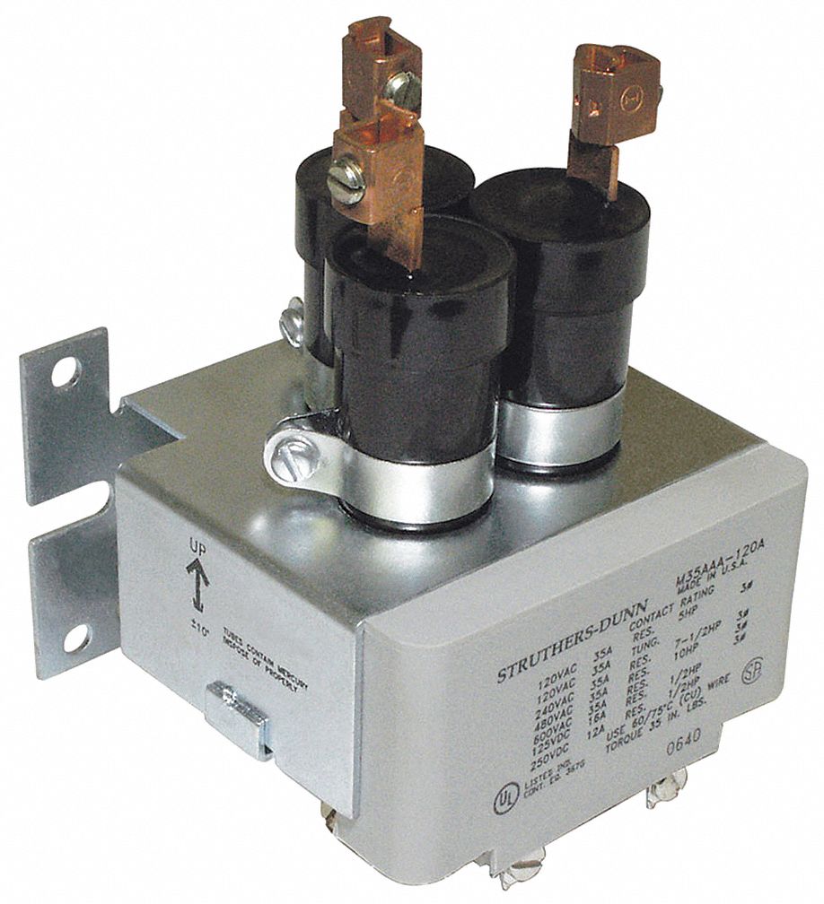 Relay, Mercury Displacement, 35A, 120VAC
