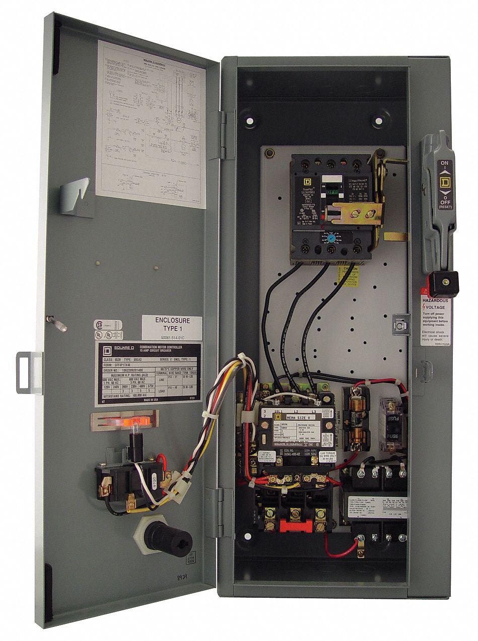 Combination Motor Starter, MCP, 30A, NEMA 1