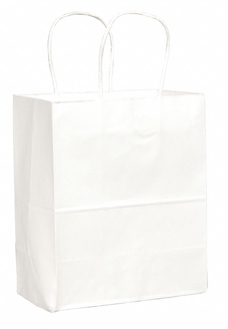 Shopping Bag, White, Tempo, PK 250