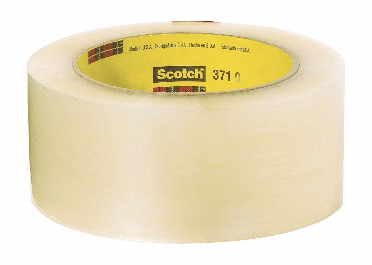 Box Sealing Tape, 1.9mil, 2 In