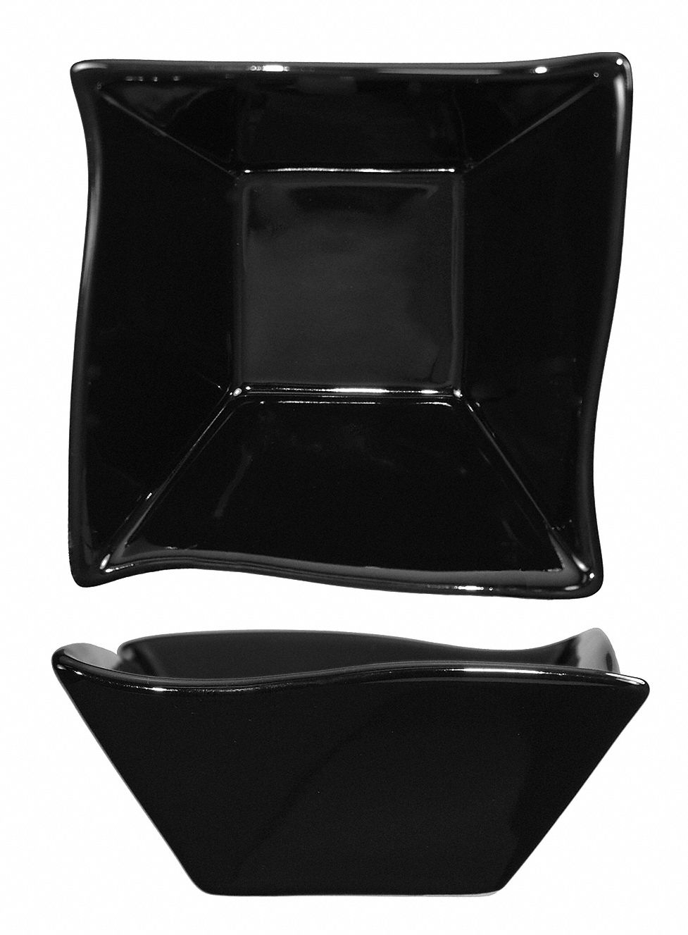 Wave Fruit Bowl, 11 Oz, Black, PK 24