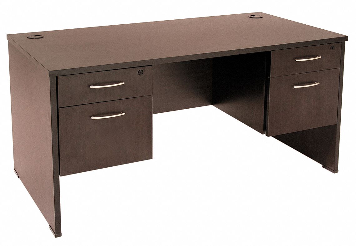 Office Desk, Sandia Series, Mocha Walnut