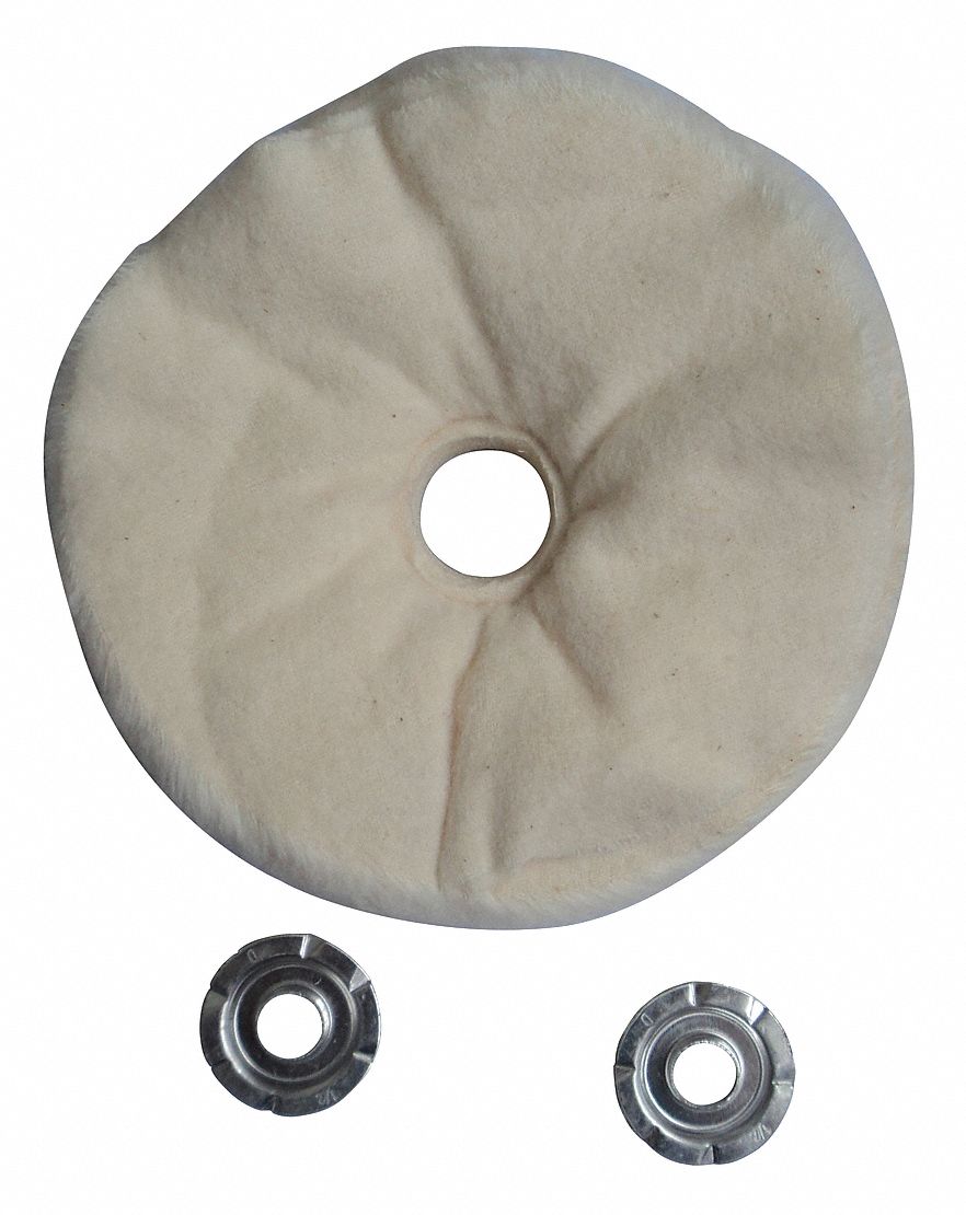 Buffing Wheel, Loose Sewn, 4 In Dia.