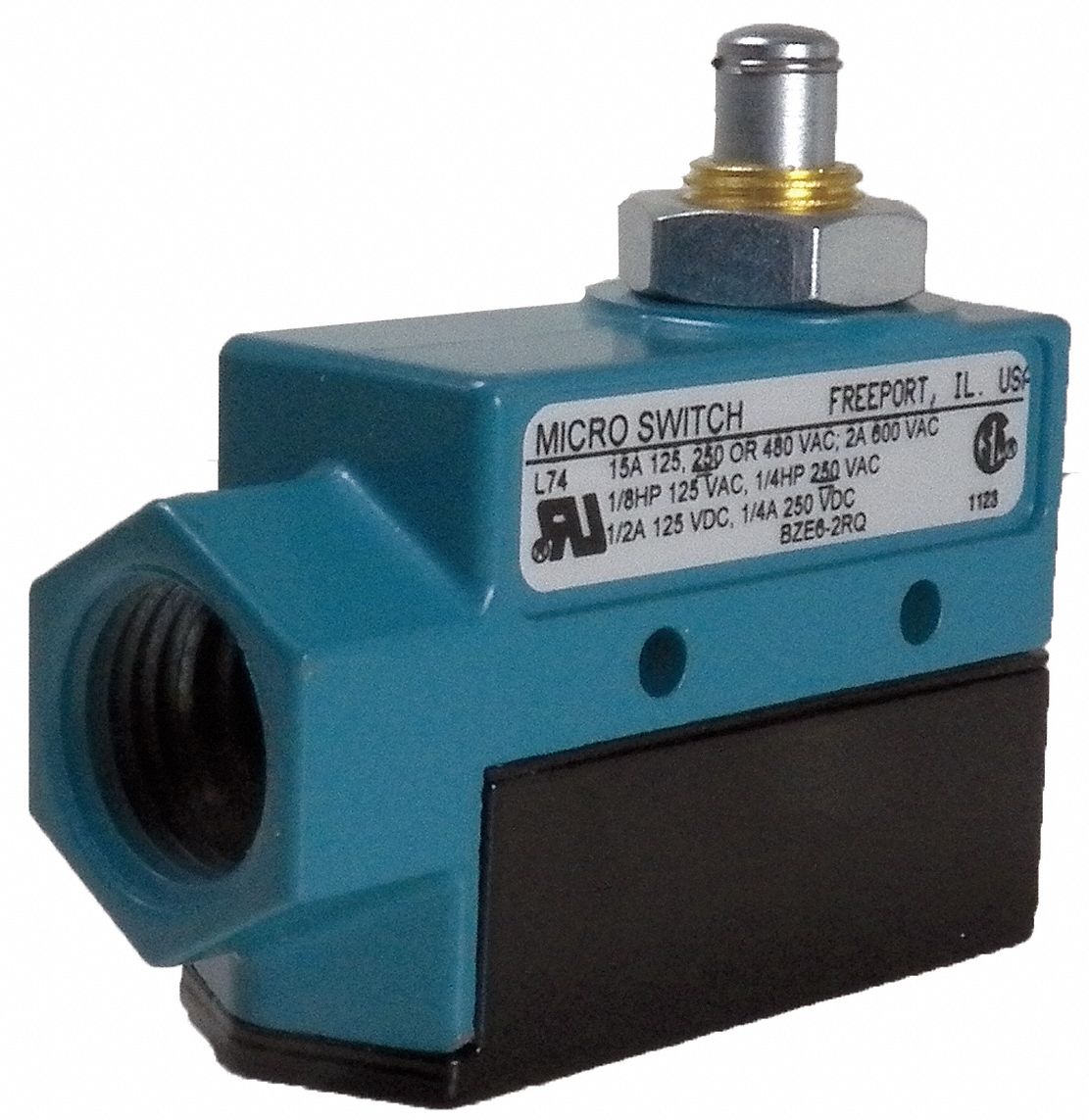 Switch, Top Plunger, Side, 1NCNO