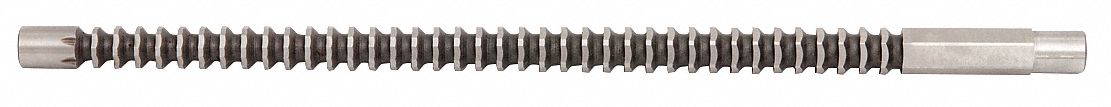 Keyway Broach, Hex, W 1 In, Cut L 1-5/8 In