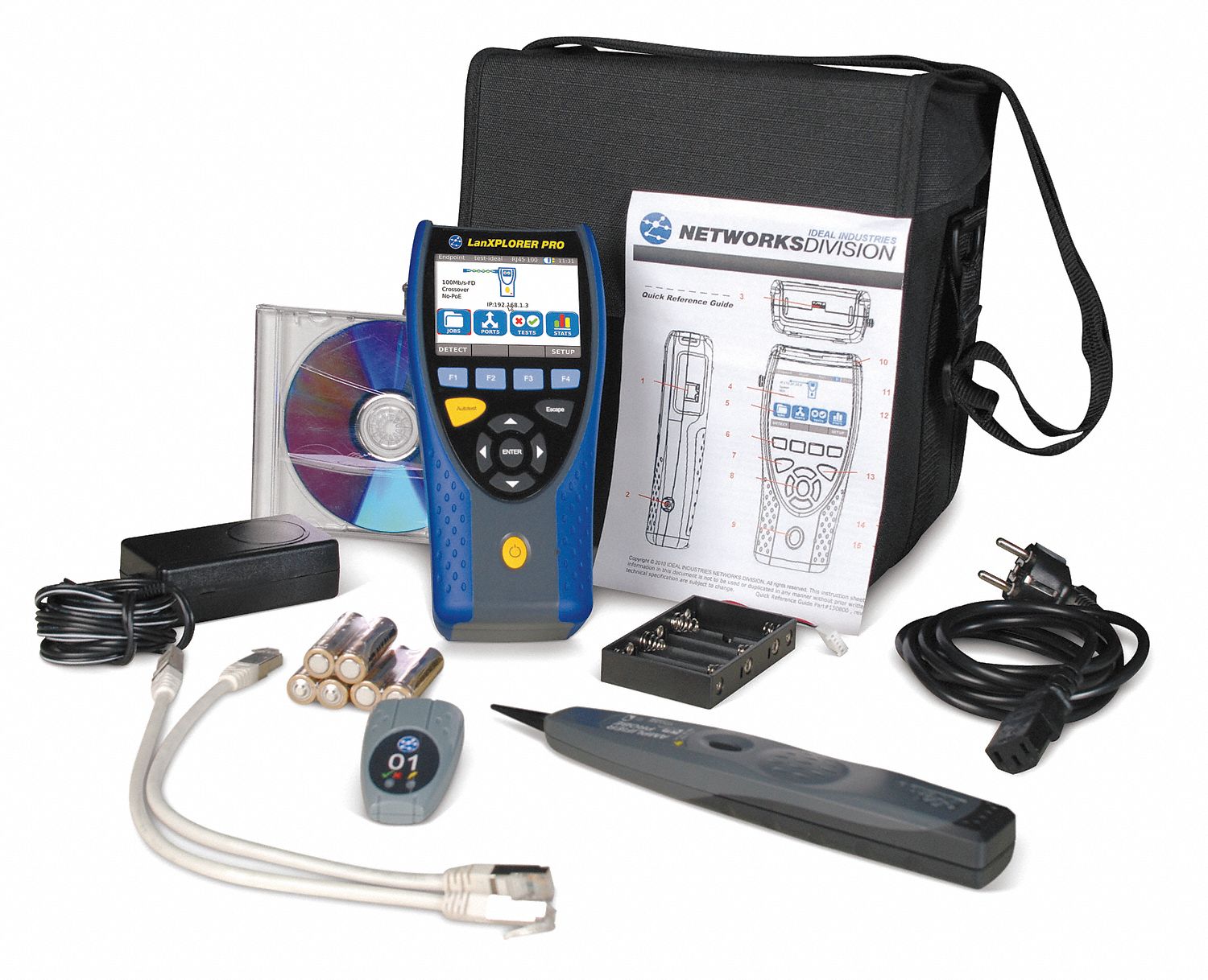 LanXPLORER PLUS Kit w/Remote, Cords, Case