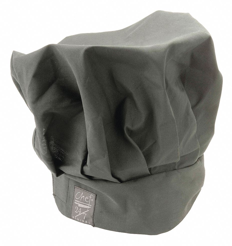 Chef Hat, Black, 13 Inch Tall