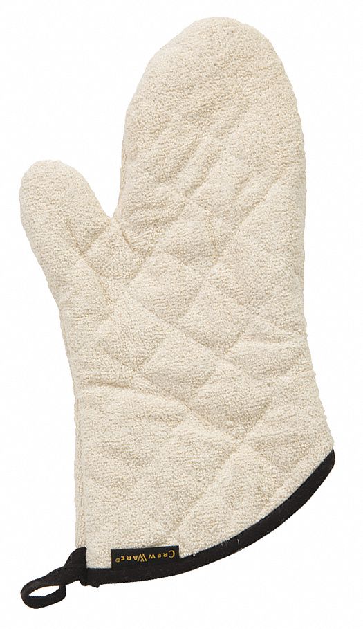 Conventional Oven Mitt, Terry, 13 In, PR