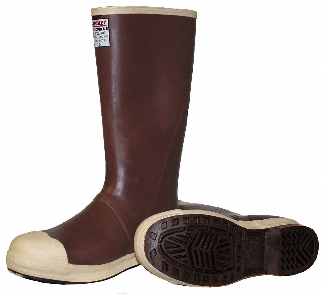 Boots, Steel Toe, Neoprene, 16 In, 10, PR