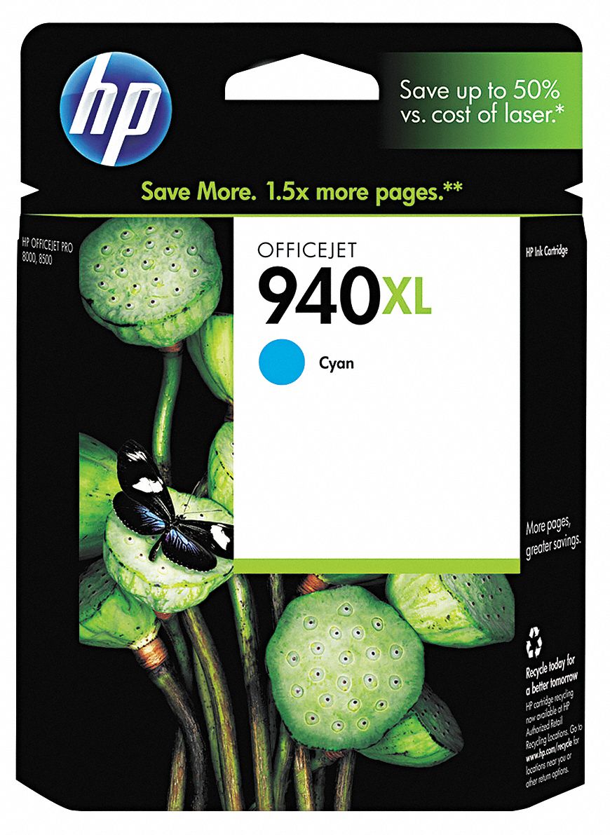 Ink Cart, HP, Officejet Pro 8000, 8500, Cyan