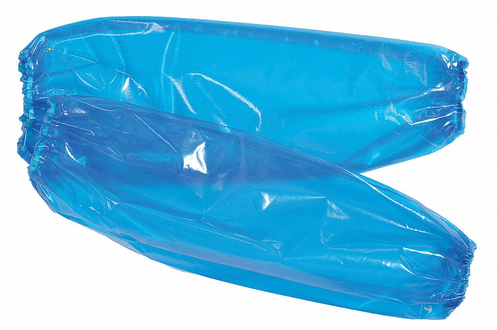 Sleeves, 18 In. L, Blue, PK 150