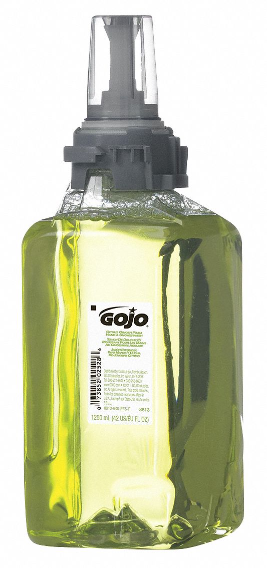 Body Wash, Citrus Ginger, Green, Foam, PK 3