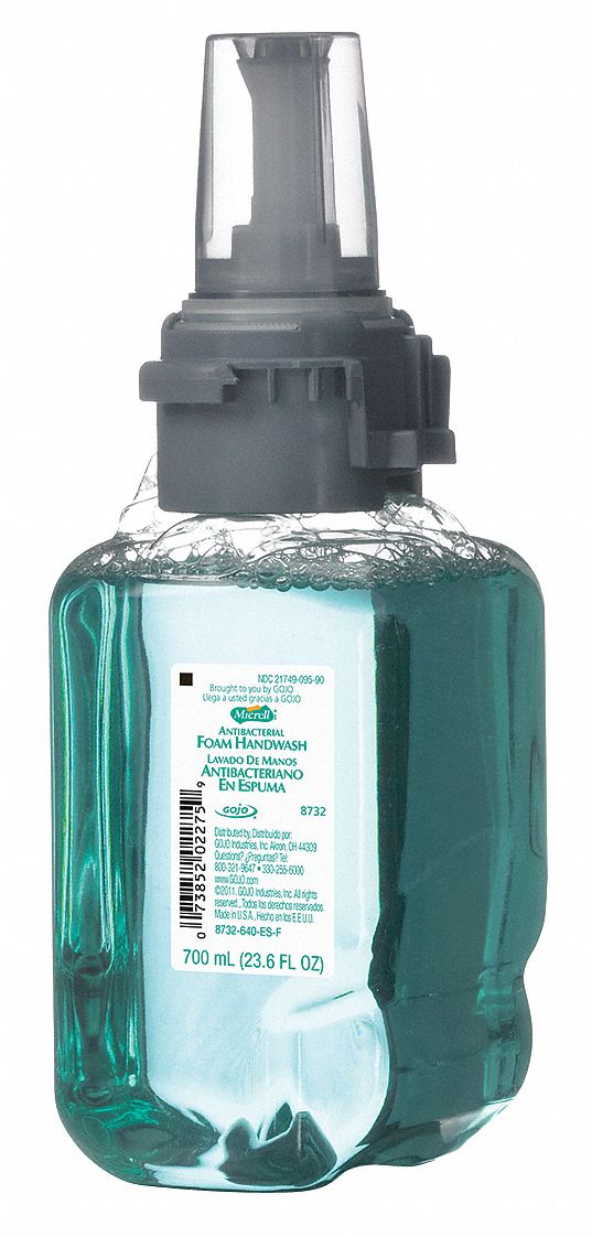 Antibacterial Soap, Size 700mL, Blue, PK 4