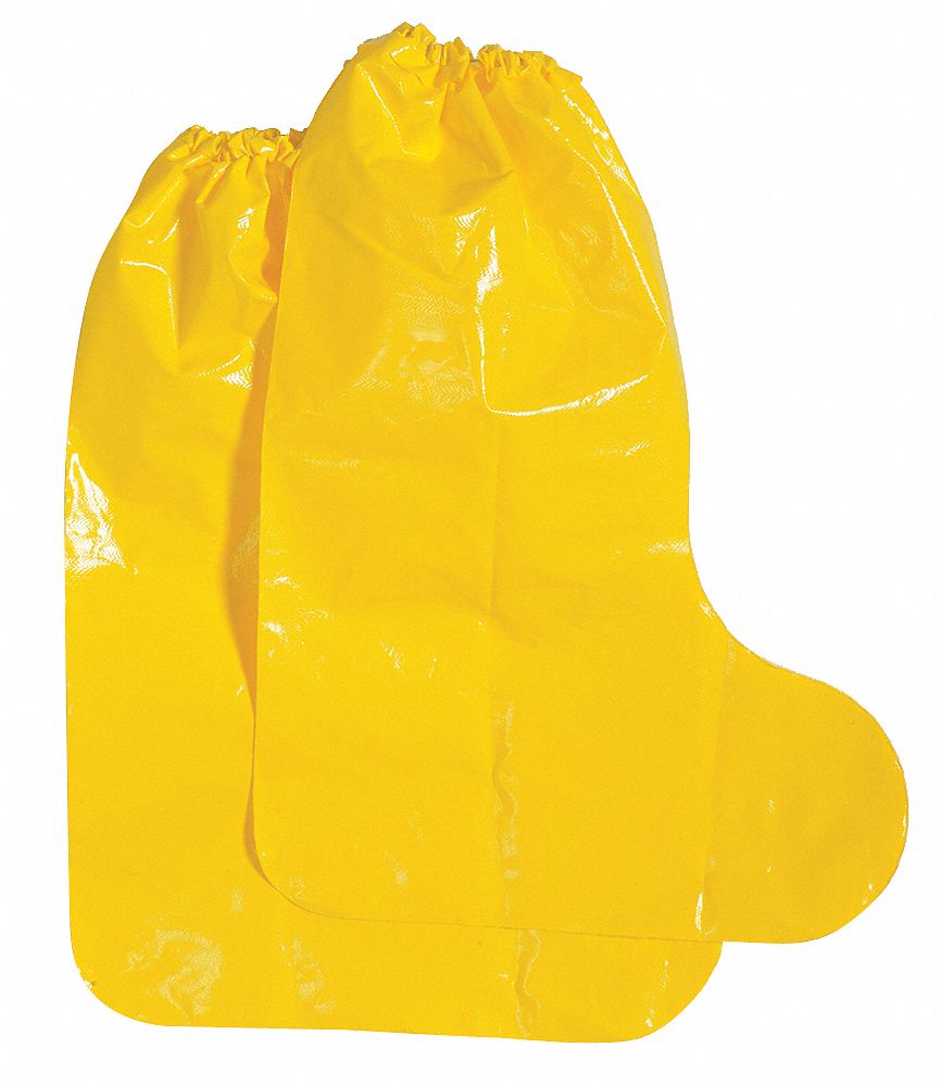 Boot Covers, L, Yellow, PK 100