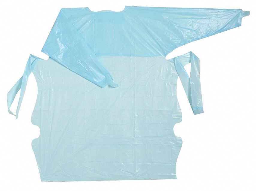 Embossed Disposable Gown, L, 48 In. L, PK15
