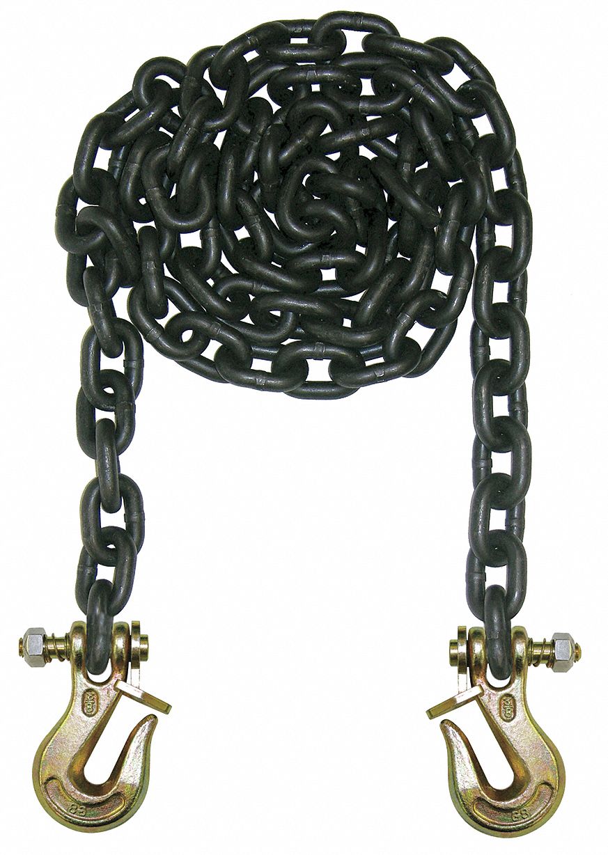 Chain, Grade 80, 3/8 Size, 10 ft., 7100 lb.