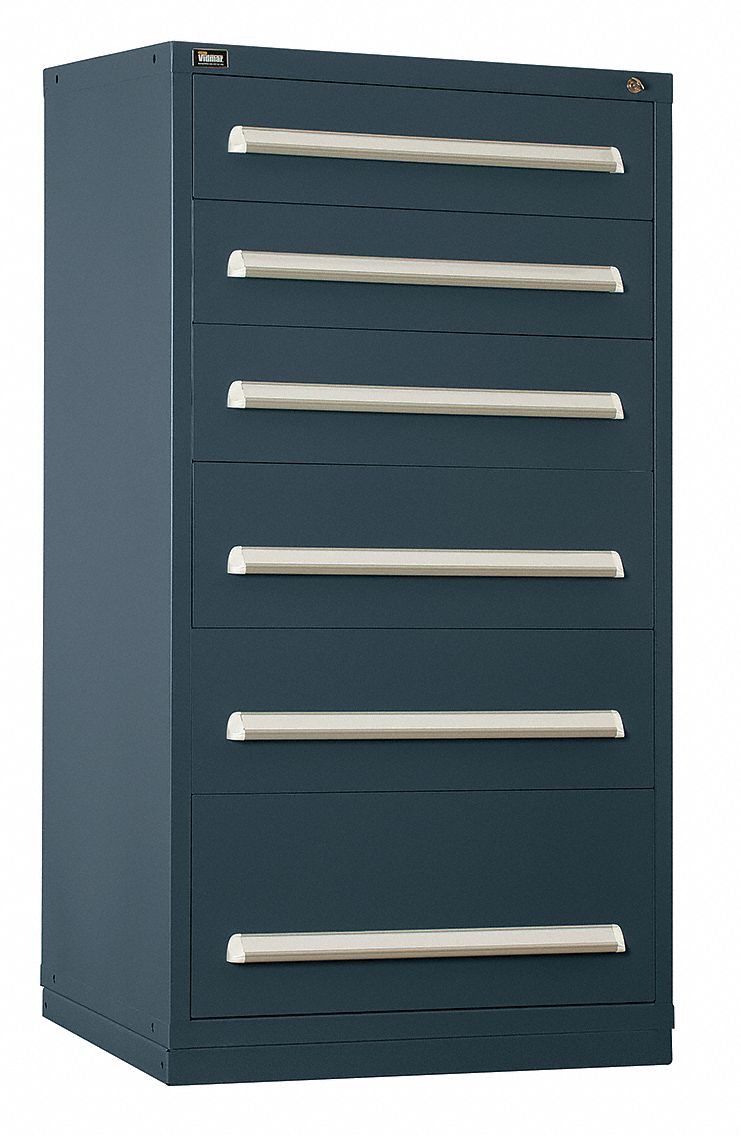 Modular Drawer Cabinet, 6 Drawers, Gray