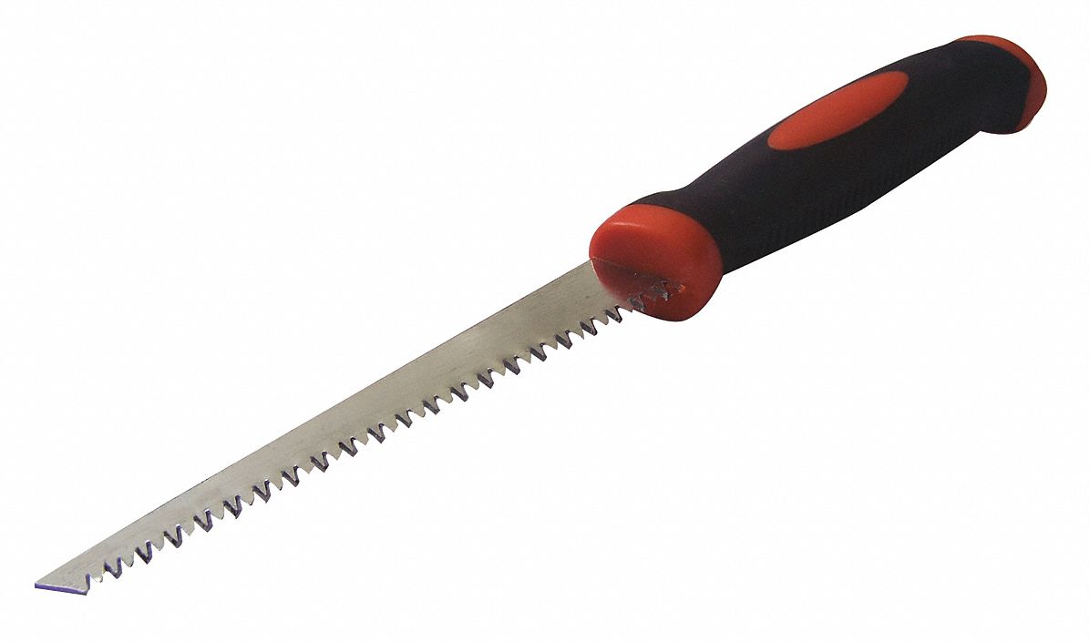 Drywall Hand Saw, 6 In, 7 TPI, SoftGrip, Stl