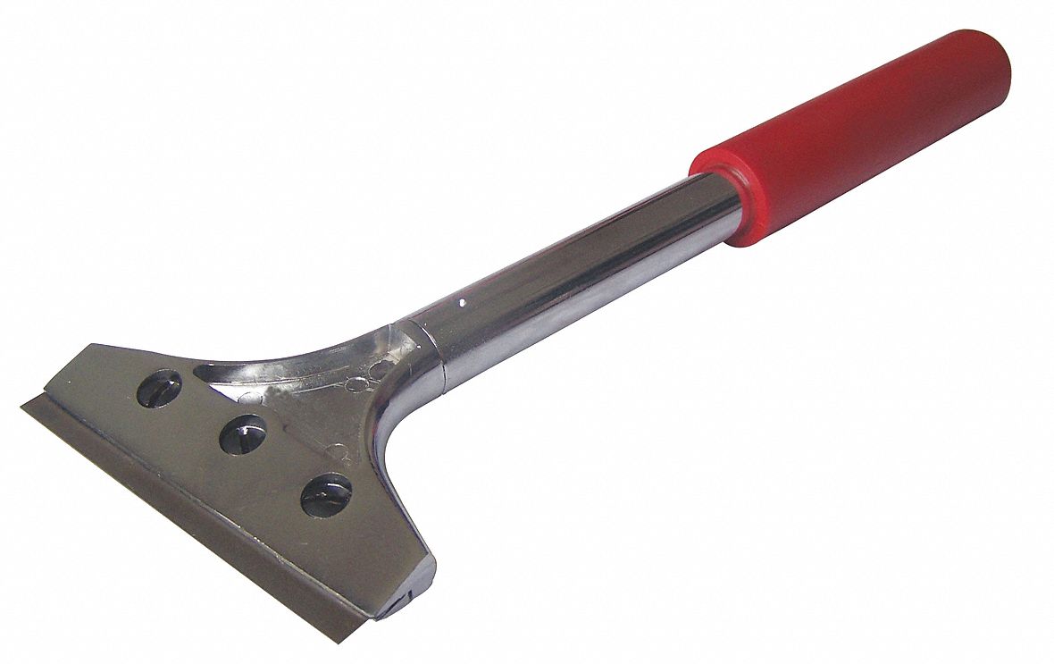 Floor Scraper, 4 x 12 In L, Steel
