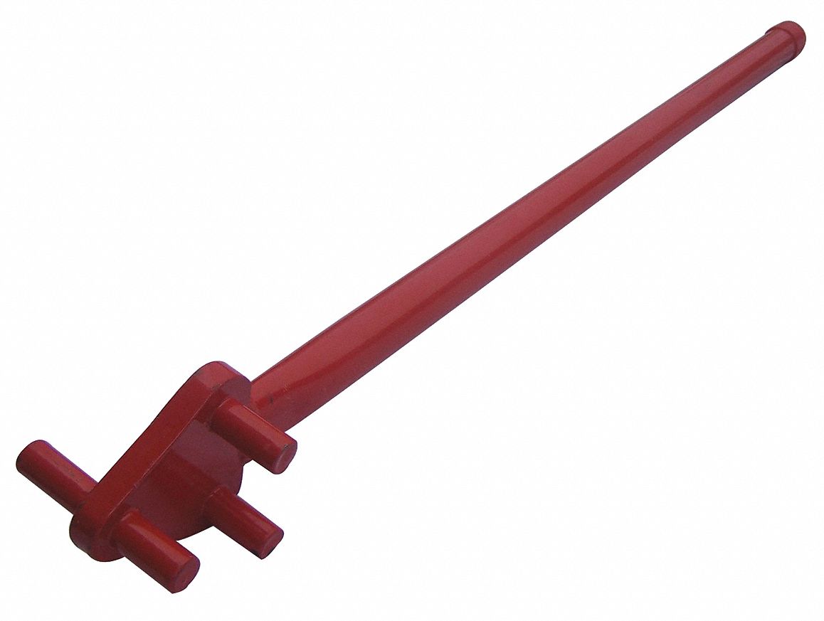 Rebar Bender, 5/8 Cap, 33-1/2In, Red, Steel