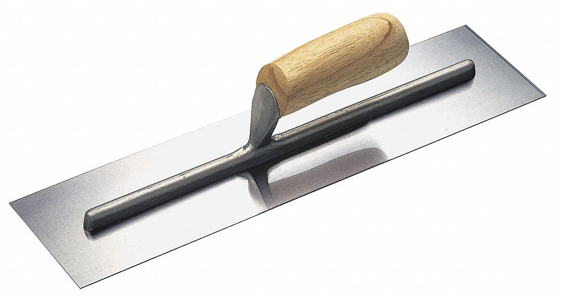 Cement Trowel, 12 x 4, Steel, Wood