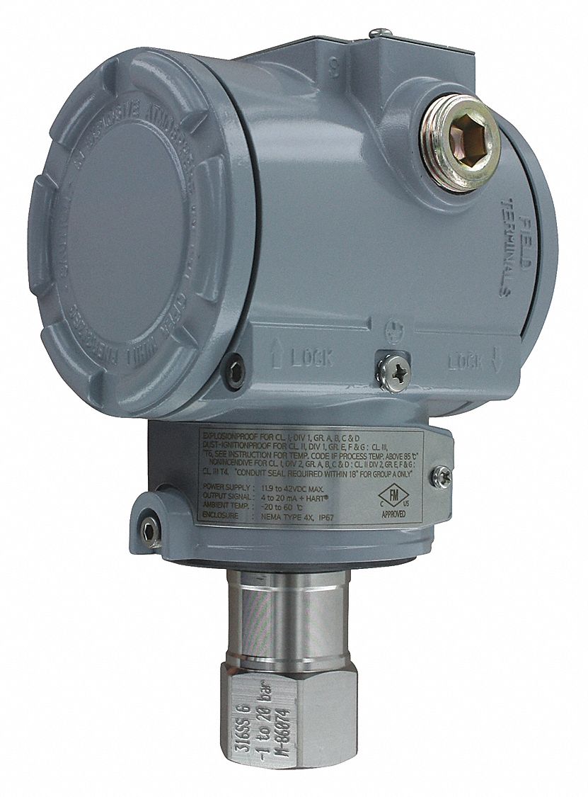 Pressure Transmitter, 0 - 3600 psi, FM, CE