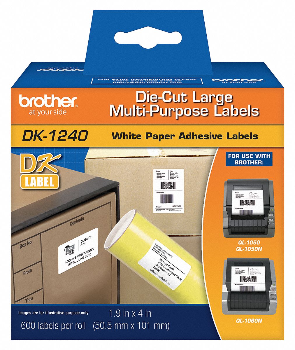 Label, Black/White, Paper, 2 In. W